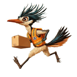 Roadrunner Running Box Vinyl Car Decal Sticker – Waterproof & UV-Resistant 4.0" Roadrunner Running Box Vinyl Car Decal Sticker – Waterproof & UV-Resistant 4.0"