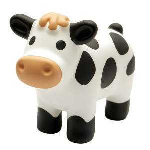 Rubber Cubby Cow Toy Vinyl Car Decal Sticker – Waterproof & UV-Resistant 4.0"