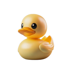 Rubber Duck Anime Plain Vinyl Car Decal Sticker – Waterproof & UV-Resistant 4.0"