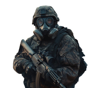 Russian Soldier Gas Mask Vinyl Car Decal Sticker – Waterproof & UV-Resistant 4.0"