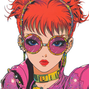 Sci Fi Anime Redhead Woman Vinyl Car Decal Sticker – Waterproof & UV-Resistant 4.0" Sci Fi Anime Redhead Woman Vinyl Car Decal Sticker – Waterproof & UV-Resistant 4.0"