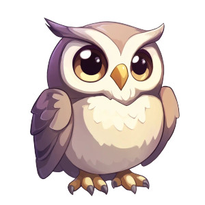 Simple Owl Vector Vinyl Car Decal Sticker – Waterproof & UV-Resistant 4.0"