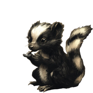 Skunk Smoking Weed Vinyl Car Decal Sticker – Waterproof & UV-Resistant 4.0"