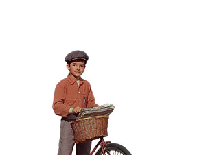 1950S Sitcom Paper Round Vinyl Car Decal Sticker – Waterproof & UV-Resistant 5.31"