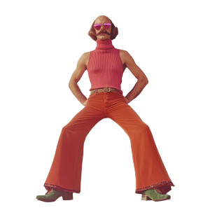 70S Glam Man Outfit Vinyl Car Decal Sticker – Waterproof & UV-Resistant 4.0"