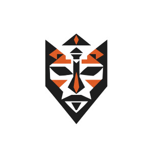 Abstract Tribal Mask Logo Vinyl Car Decal Sticker – Waterproof & UV-Resistant 4.0" Abstract Tribal Mask Logo Vinyl Car Decal Sticker – Waterproof & UV-Resistant 4.0"