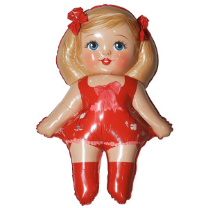 Adult Blowup Dolly Vinyl Car Decal Sticker – Waterproof & UV-Resistant 4.0"