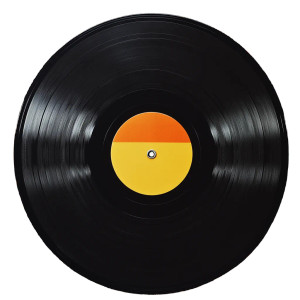 Black Vinyl Records Vinyl Car Decal Sticker – Waterproof & UV-Resistant 4.0"