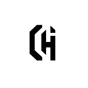 C H Logo Vinyl Car Decal Sticker – Waterproof & UV-Resistant 4.0"