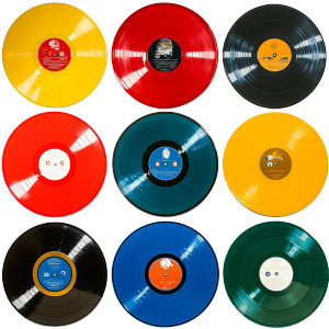 Colorful Lp Records Vinyl Car Decal Sticker – Waterproof & UV-Resistant 4.0"