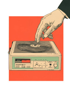 Fauvist Hand Tape Recorder 1960S Vinyl Car Decal Sticker – Waterproof & UV-Resistant 4.0"