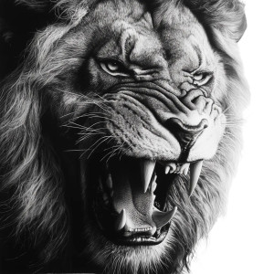 Growling Lion Portrait Vinyl Car Decal Sticker – Waterproof & UV-Resistant 4.0" Growling Lion Portrait Vinyl Car Decal Sticker – Waterproof & UV-Resistant 4.0"