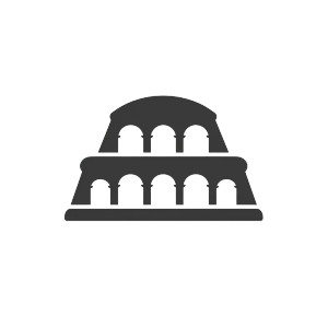 Colosseum Logo Design Vinyl Car Decal Sticker – Waterproof & UV-Resistant 4.0"