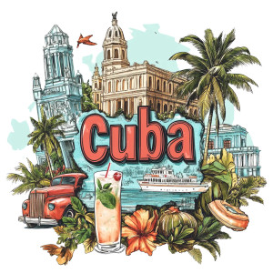 Cuba Logo Culture Vinyl Car Decal Sticker – Waterproof & UV-Resistant 4.0"