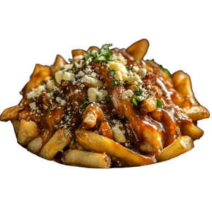 Delicious Poutine Dark Dish Vinyl Car Decal Sticker – Waterproof & UV-Resistant 4.0"
