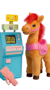 Horse Toy Red Mane Vinyl Car Decal Sticker – Waterproof & UV-Resistant 4.0"