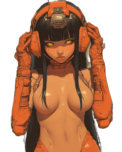 Futuristic Manga Female Orange Vinyl Car Decal Sticker – Waterproof & UV-Resistant 4.0" Futuristic Manga Female Orange Vinyl Car Decal Sticker – Waterproof & UV-Resistant 4.0"