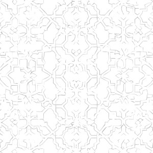 Islamic Geometric Pattern Light Grey Vinyl Car Decal Sticker – Waterproof & UV-Resistant 4.0"