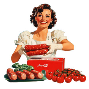 Italian Sausage Ad 1950S Vinyl Car Decal Sticker – Waterproof & UV-Resistant 4.0" Italian Sausage Ad 1950S Vinyl Car Decal Sticker – Waterproof & UV-Resistant 4.0"