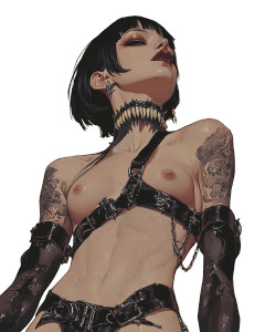 Goth Punk Medieval Witch Vinyl Car Decal Sticker – Waterproof & UV-Resistant 4.0"