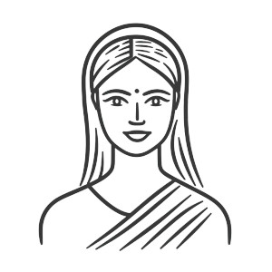 Indian Farmer Woman Icon Vinyl Car Decal Sticker – Waterproof & UV-Resistant 4.0"