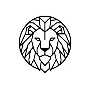 Lion Geometric Logo Vinyl Car Decal Sticker – Waterproof & UV-Resistant 4.0" Lion Geometric Logo Vinyl Car Decal Sticker – Waterproof & UV-Resistant 4.0"