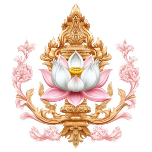 Modest Lotus Coat Arms Vinyl Car Decal Sticker – Waterproof & UV-Resistant 4.0"