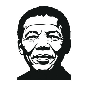Nelson Mandela Pictogram Vinyl Car Decal Sticker – Waterproof & UV-Resistant 4.0"