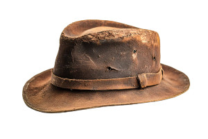 Old Hat White Background Vinyl Car Decal Sticker – Waterproof & UV-Resistant 6.0"