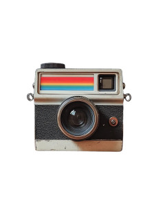 Polaroid Camera Wooden Table Vinyl Car Decal Sticker – Waterproof & UV-Resistant 4.0"