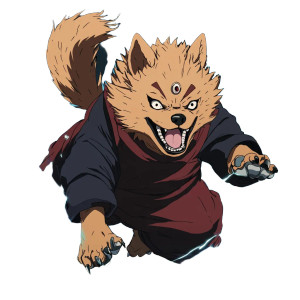Pomeranian Sorcerer Sukuna Vinyl Car Decal Sticker – Waterproof & UV-Resistant 4.0"