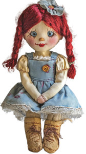 Raggedy Ann Doll Vinyl Car Decal Sticker – Waterproof & UV-Resistant 4.0"