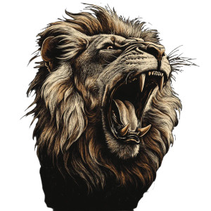 Roaring Lion Vintage Tshirt Vinyl Car Decal Sticker – Waterproof & UV-Resistant 4.0" Roaring Lion Vintage Tshirt Vinyl Car Decal Sticker – Waterproof & UV-Resistant 4.0"
