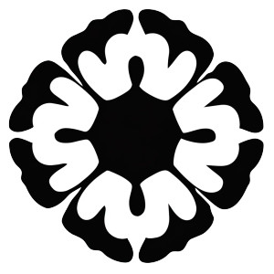 Roman Rosette Plumeria Icon Vinyl Car Decal Sticker – Waterproof & UV-Resistant 4.0"