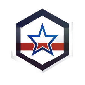 Russian Flag Hexagonal Logo Vinyl Car Decal Sticker – Waterproof & UV-Resistant 4.0"