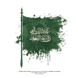 Saudi Flag Pride Strength Vinyl Car Decal Sticker – Waterproof & UV-Resistant 4.0"