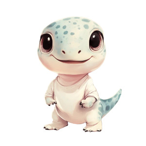 Smiling Baby Mosasaurus Vinyl Car Decal Sticker – Waterproof & UV-Resistant 4.0"