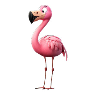 Smiling Flamingo Brawl Stars Blender Vinyl Car Decal Sticker – Waterproof & UV-Resistant 4.0"