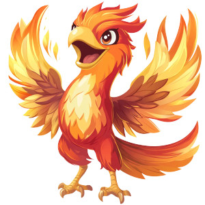 Smiling Phoenix Clipart Vinyl Car Decal Sticker – Waterproof & UV-Resistant 4.0" Smiling Phoenix Clipart Vinyl Car Decal Sticker – Waterproof & UV-Resistant 4.0"
