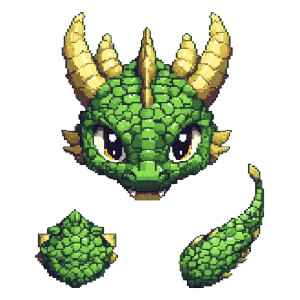 Snake Dragon Sprites Vinyl Car Decal Sticker – Waterproof & UV-Resistant 4.0" Snake Dragon Sprites Vinyl Car Decal Sticker – Waterproof & UV-Resistant 4.0"