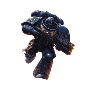 Space Marines Battle Vinyl Car Decal Sticker – Waterproof & UV-Resistant 4.0"