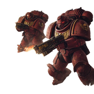 Space Marines Fighting Vinyl Car Decal Sticker – Waterproof & UV-Resistant 4.0"