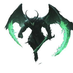 Spectral Shadow Demons Horns Vinyl Car Decal Sticker – Waterproof & UV-Resistant 4.0"