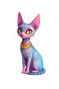 Sphinx Cat Pyramids Pixar Vinyl Car Decal Sticker – Waterproof & UV-Resistant 4.0"