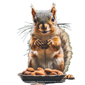 Squirrel Nuts Birthday Message Vinyl Car Decal Sticker – Waterproof & UV-Resistant 4.0"