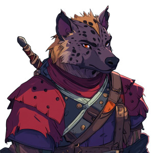 Strong Gnoll Hyena Man Vinyl Car Decal Sticker – Waterproof & UV-Resistant 4.0"