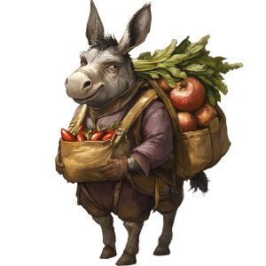 Stupid Donkey Dnd Portrait Vinyl Car Decal Sticker – Waterproof & UV-Resistant 4.0"