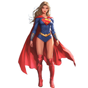 Superwoman Anime Full Body Vinyl Car Decal Sticker – Waterproof & UV-Resistant 4.0"