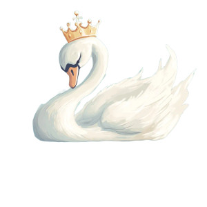Swan Crown Reflection Cartoon Vinyl Car Decal Sticker – Waterproof & UV-Resistant 4.0" Swan Crown Reflection Cartoon Vinyl Car Decal Sticker – Waterproof & UV-Resistant 4.0"