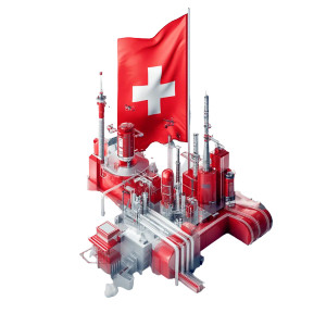 Swiss Science Innovation Flag Vinyl Car Decal Sticker – Waterproof & UV-Resistant 4.0"